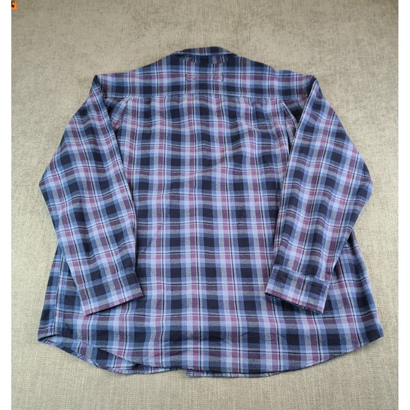 *NWT* Duluth Shirt Mens XL Blue Plaid Flannel Free Swinging Regular Fit Button - Picture 3 of 6